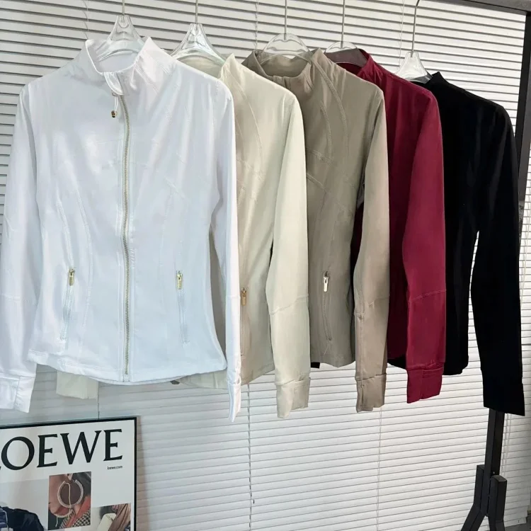 lulu women's define jacket black/gold slim exercise high 7482389294