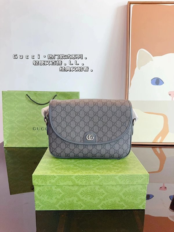 Gucci  Hermes Prada genuine leather bag
