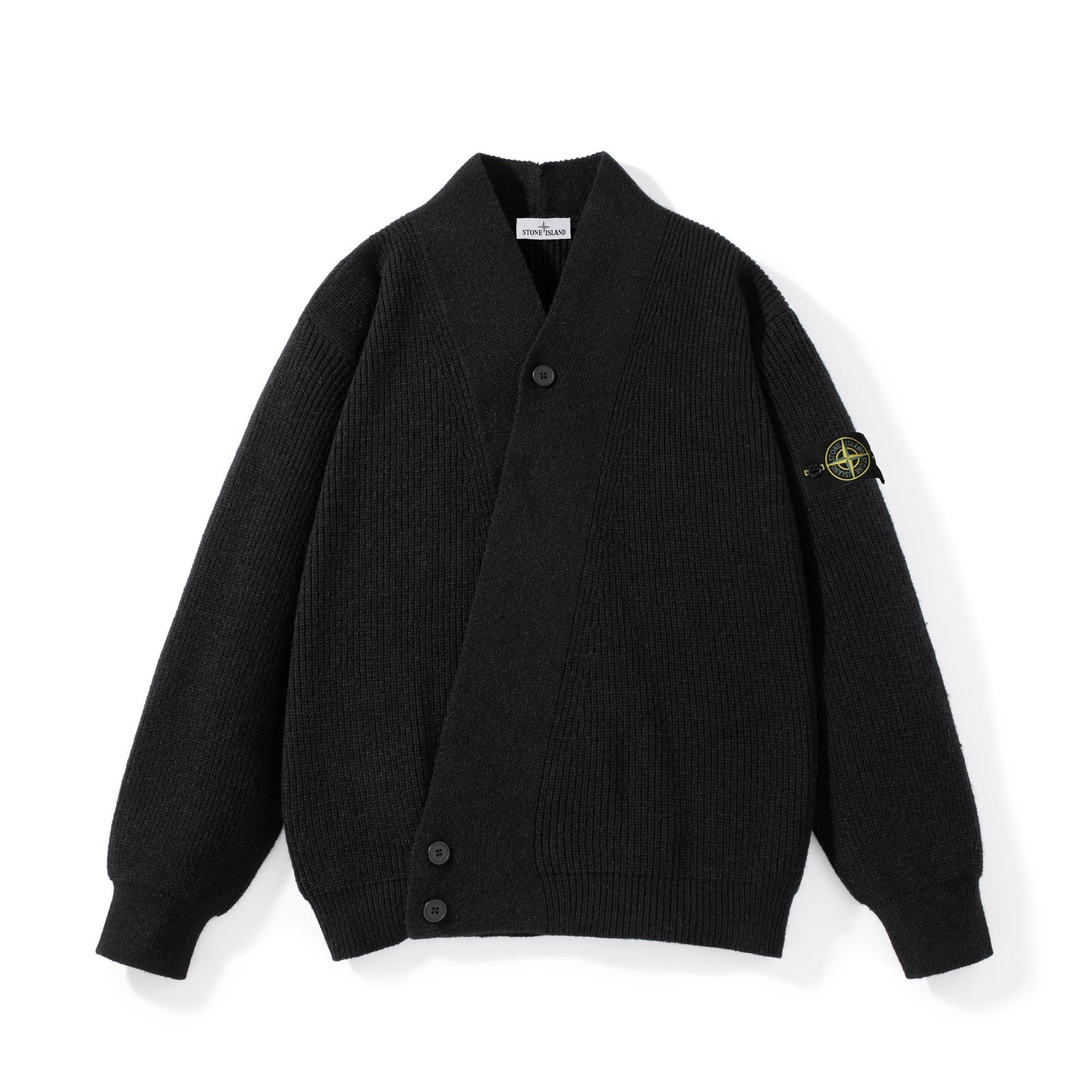 Stone Island Grey knitted cardigan 7520856902